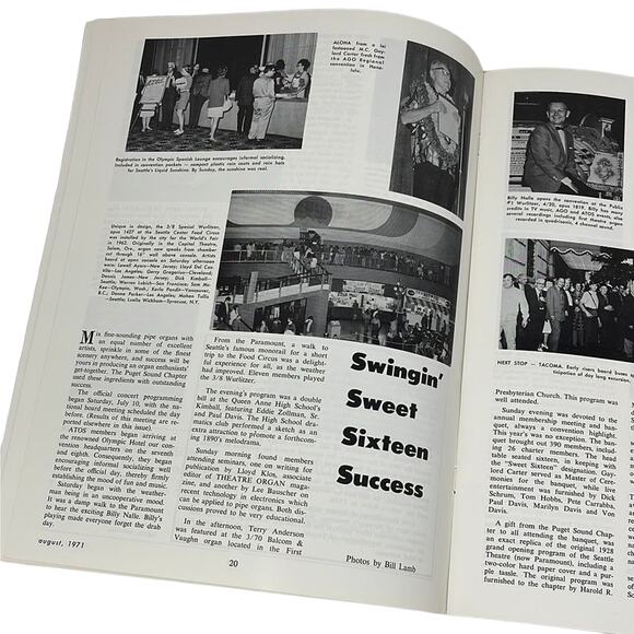 Theater Organ Journal‎ of the American Theatre Organ Society August 1971 - Picture 4 of 8